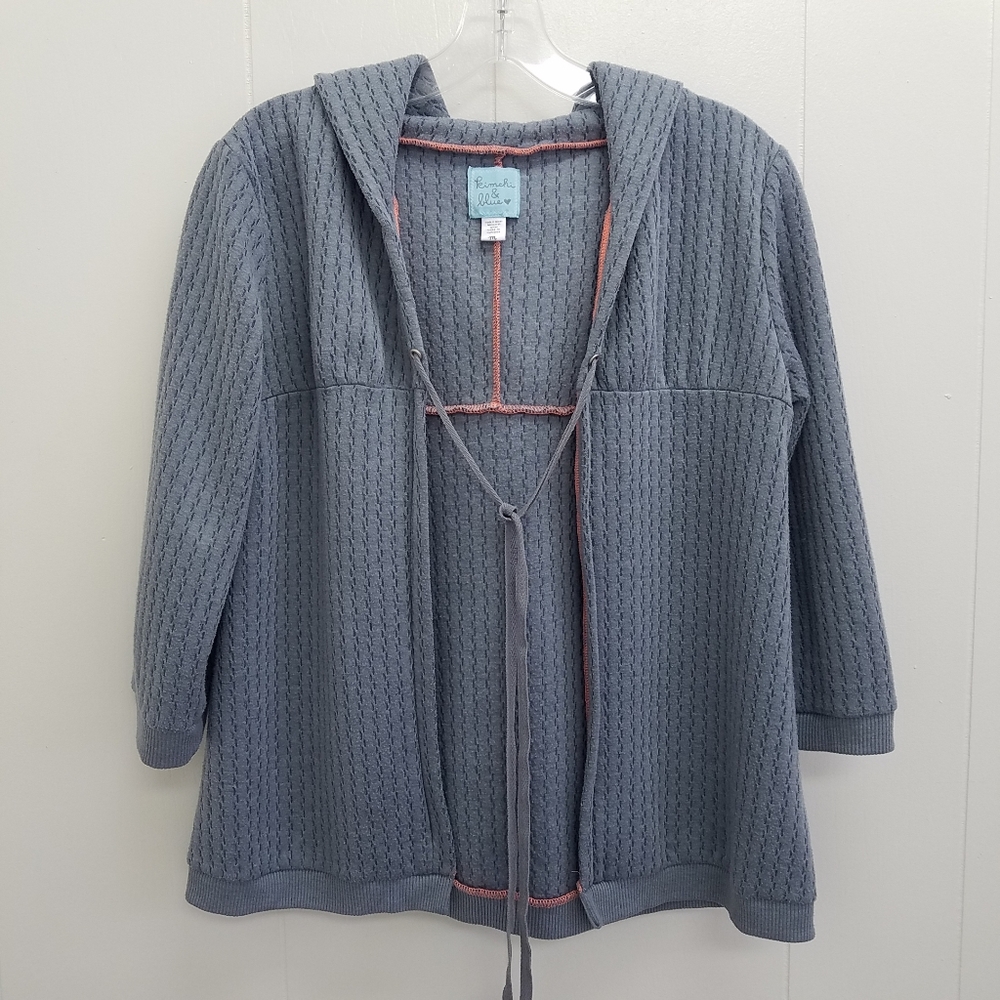 Kimchi & Blue Open Front Hooded Sweater